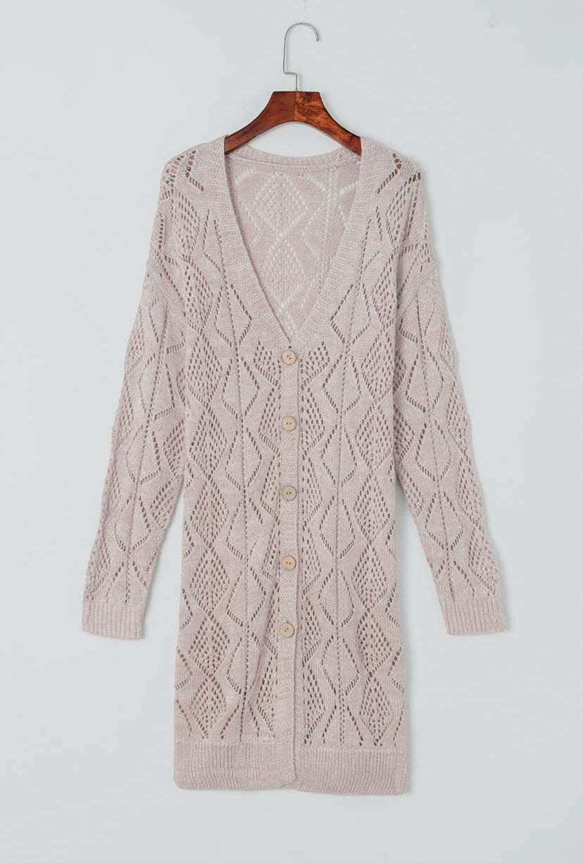Khaki Knit Cardigan