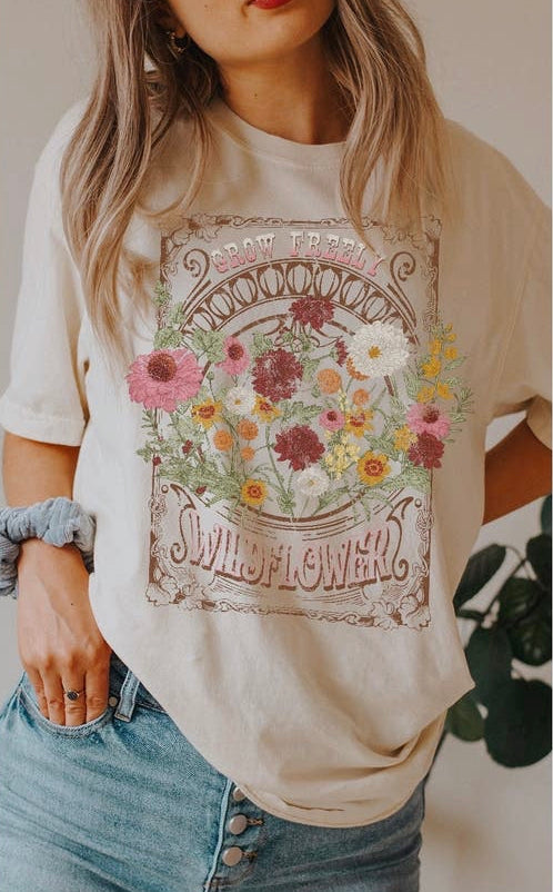 Wildflowers Oversized Tee