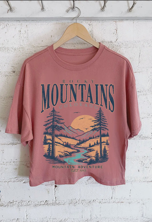 Rocky Mountains Crop Top