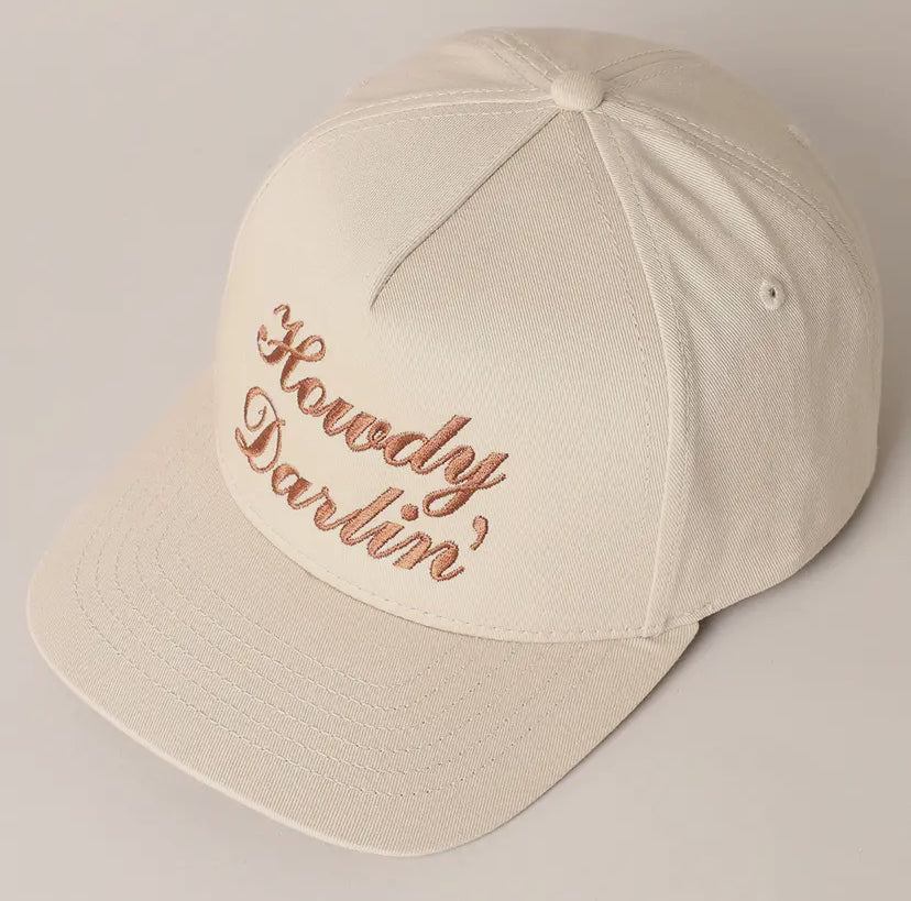 Howdy Darlin’ Embroidered Trucker Hat