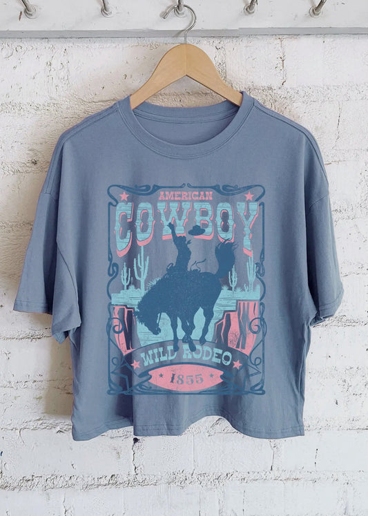 Rodeo Cowboy Crop Top