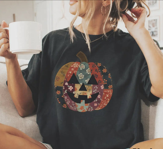 Patchy Pumpkin Tee Shirt